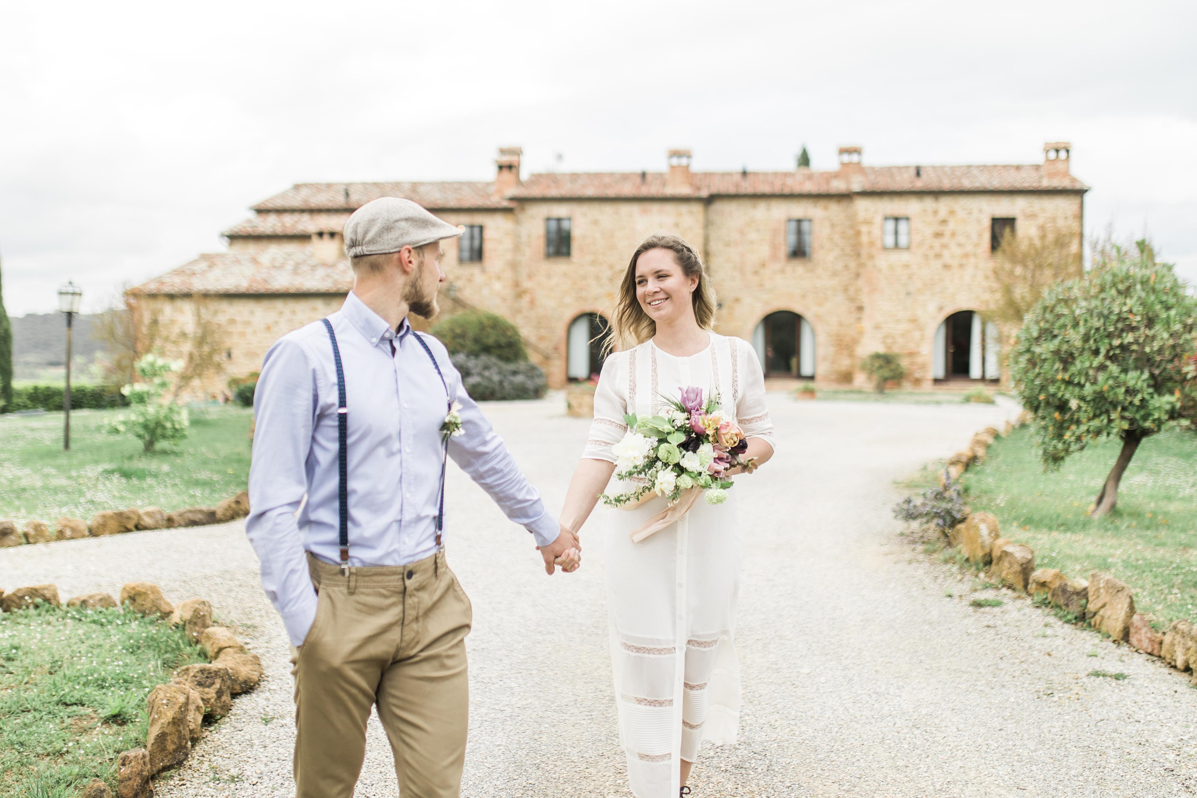 Intimna poroka v Toskani – styled shooting